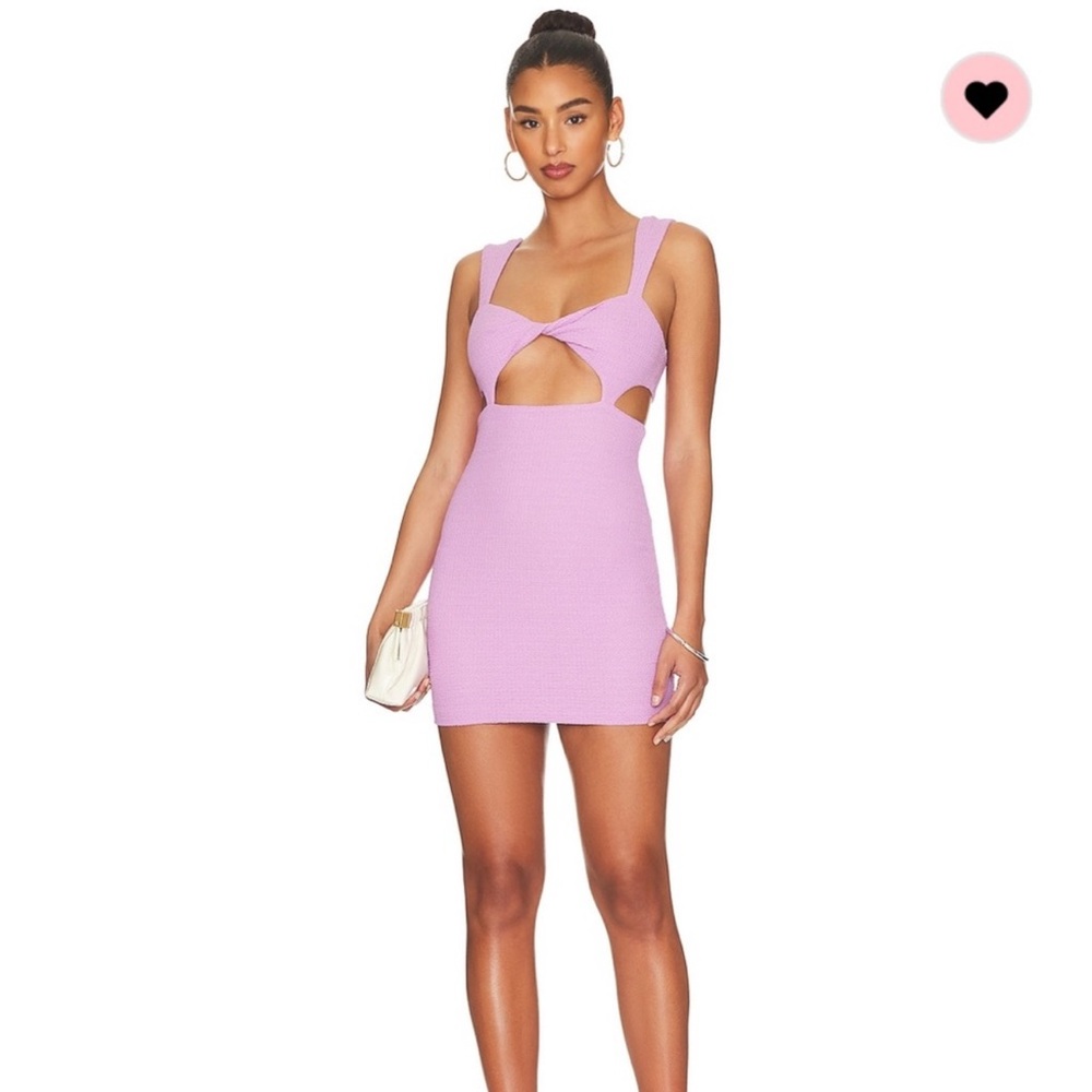 Camila Coelho Lavender Cut-Out Dress